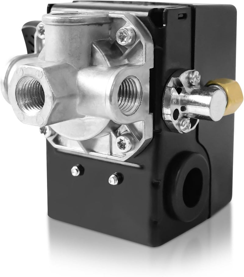 uhzz 23474570 Pressure Switch Two Stage Compressor - for Ingersoll-Rand Air Compressor Pressure Switch 2340, 2475, 2545, 7100 W/Unloader and On/Off - Image 1